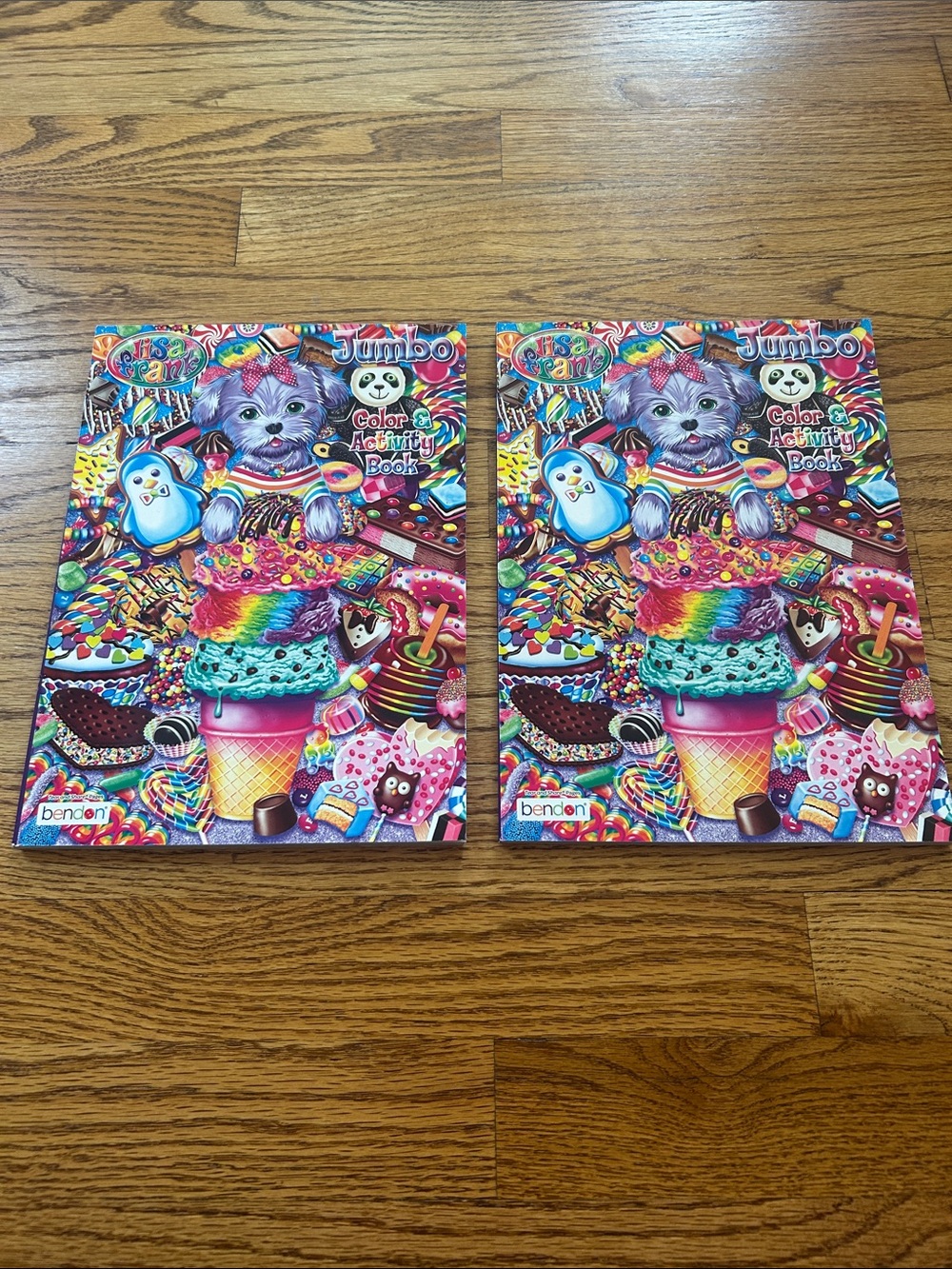 2 New Lisa Frank Jumbo Color and Activity Books